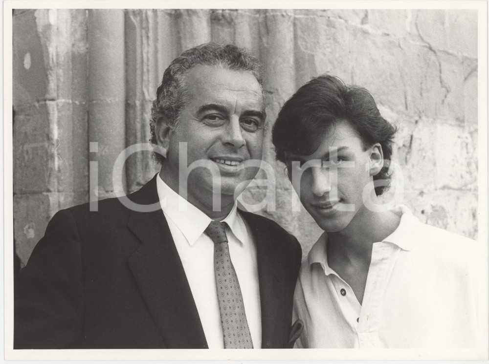 Fotografia d epoca originale 1985 ca ARENA DI VERONA  FESTIVALBAR Vittorio e Andrea SALVETTI Foto 24x18 1 1