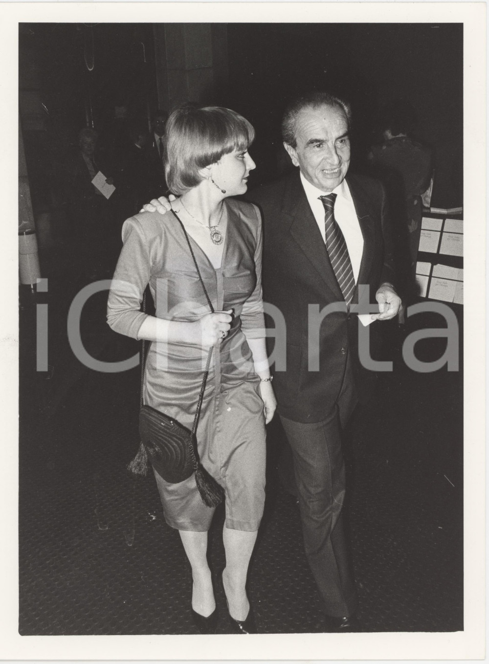 Fotografia d epoca originale 1985 ca ITALIA  CALCIO Avvocato Giuseppe Peppino PRISCO Dirigente INTER Foto 1