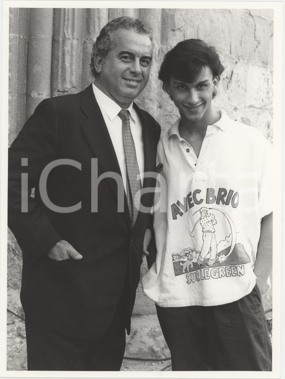 Fotografia d epoca originale 1985 ca ARENA DI VERONA  FESTIVALBAR Vittorio e Andrea SALVETTI Foto 18x24 cm 1