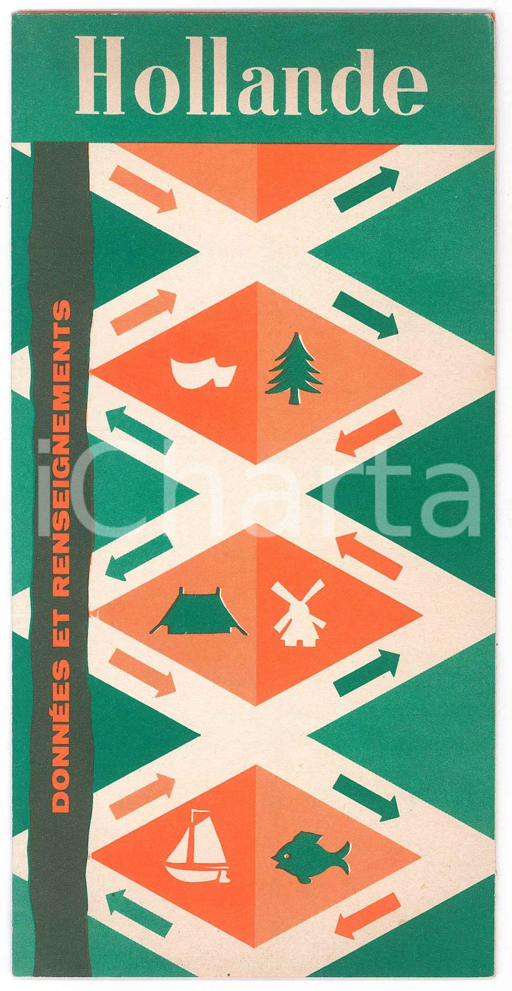 Materiale pubblicitario d’epoca 1960 ca TOURISME  HOLLANDE  DonnÃ©es et renseignements  FRENCH brochure 1