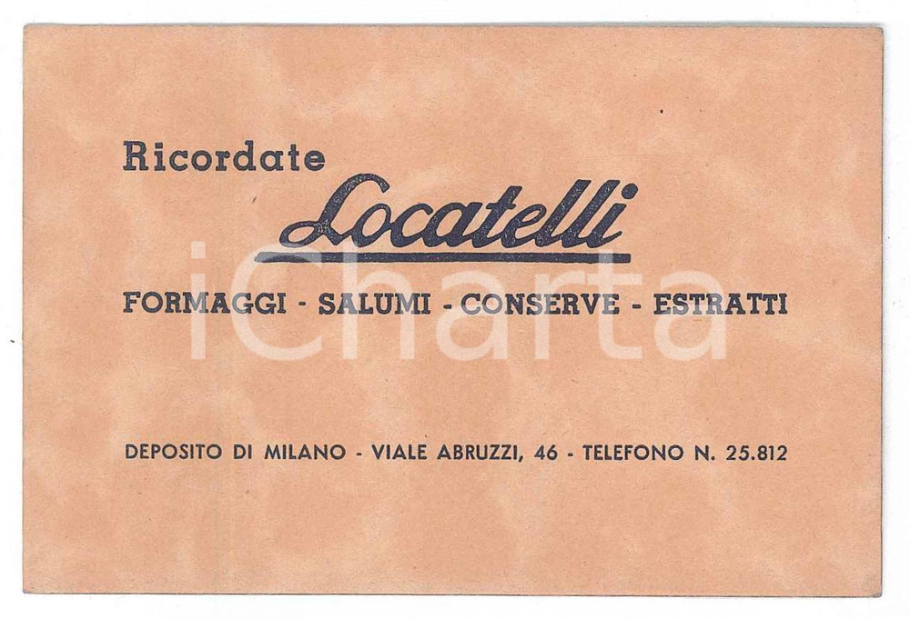 Oggetto da collezione cartaceo 1949 MILANO Associazione salumieri  Tessera di Alessandrina RIGAMONTI 10x7 cm 1
