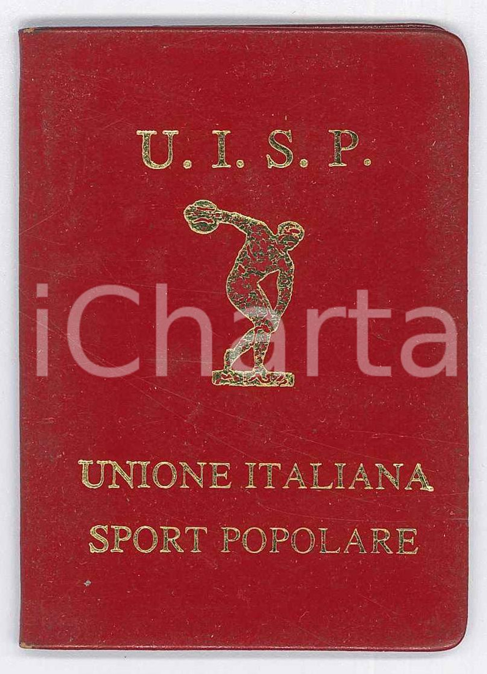 Oggetto da collezione cartaceo 1980 ca U.I.S.P. Unione Italiana Sport Popolare  Tessera 6x8 cm 1