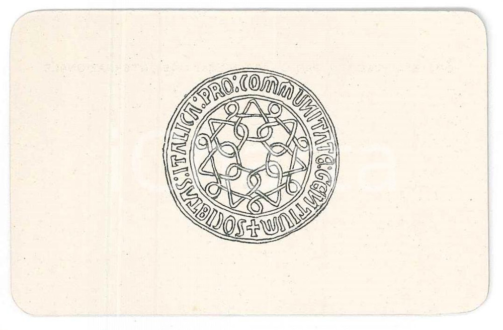 Oggetto da collezione cartaceo 1948 SocietÃ  Italiana Organizzazione Internazionale  Tessera Vitale GALLINA 1