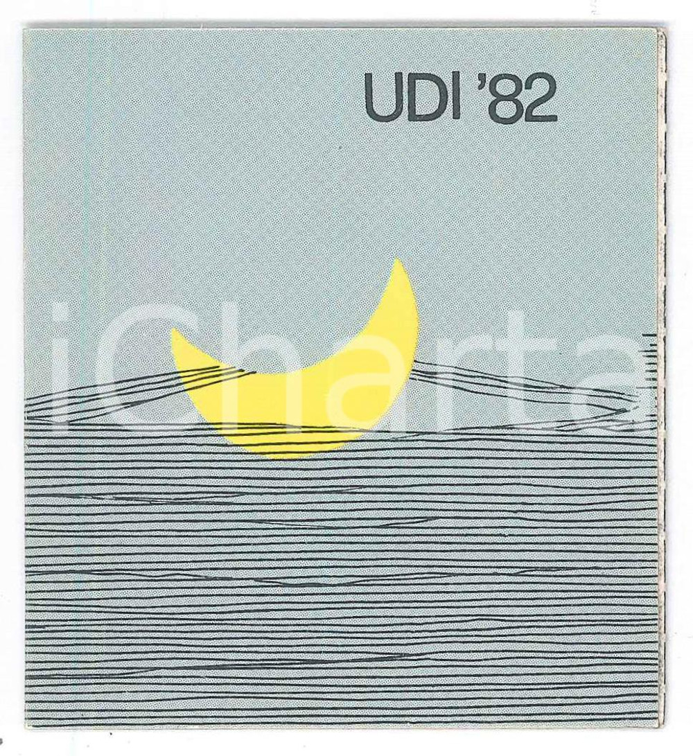 Oggetto da collezione cartaceo 1982  REGGIO EMILIA Centro culturale Alice UDI Unione Donne Italiane  Tessera 1