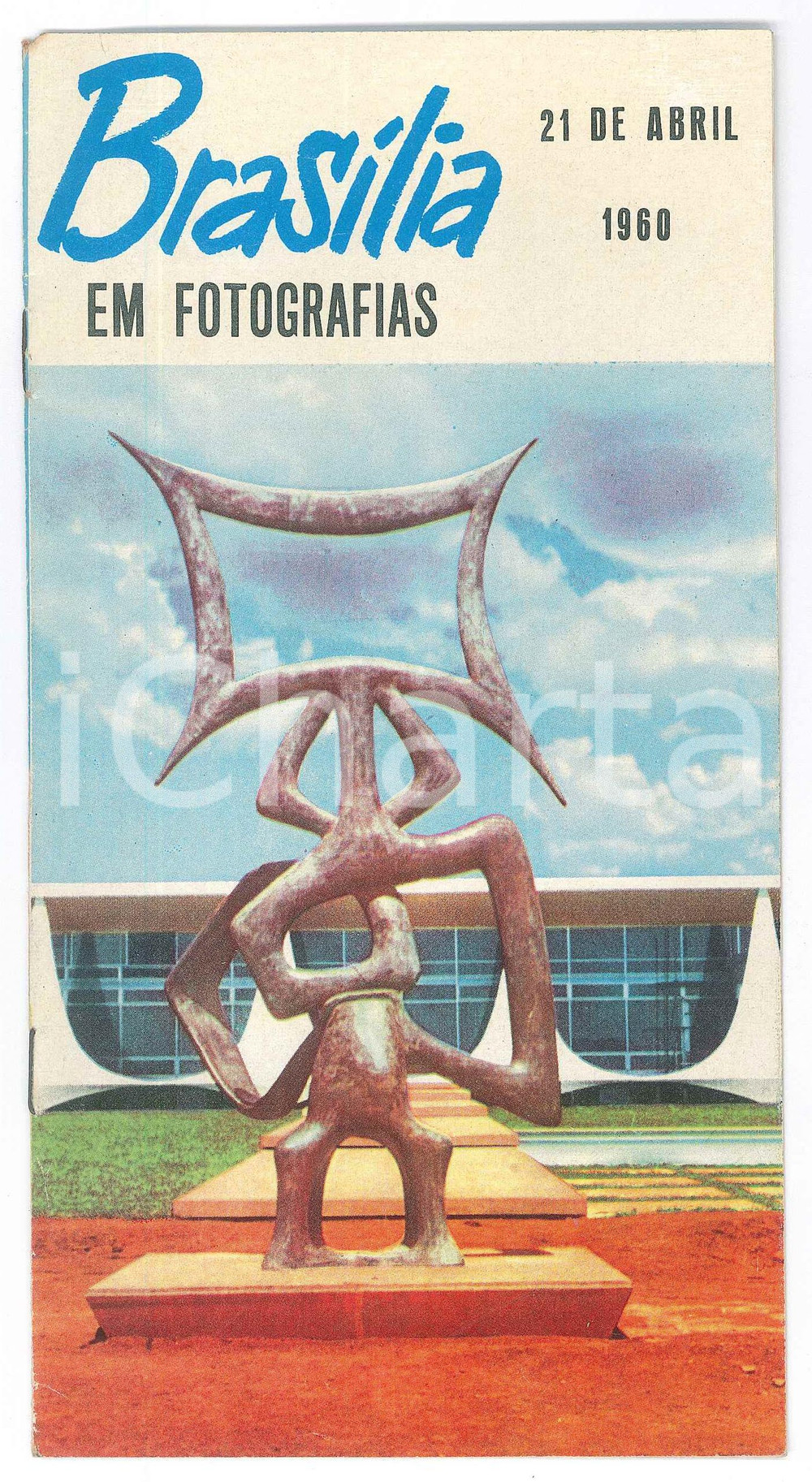Materiale pubblicitario d’epoca 1960 TURISMO  BRASILIA em fotografias  ILLUSTRATED vintage brochure 1