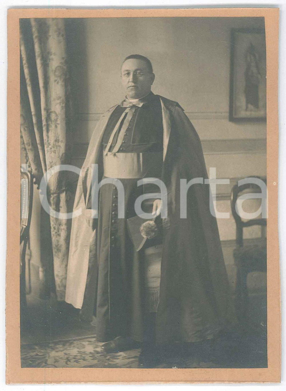 1930 ca ITALIA - CHIESA CATTOLICA - Ritratto di vescovo - Fotografia 11x15 cm