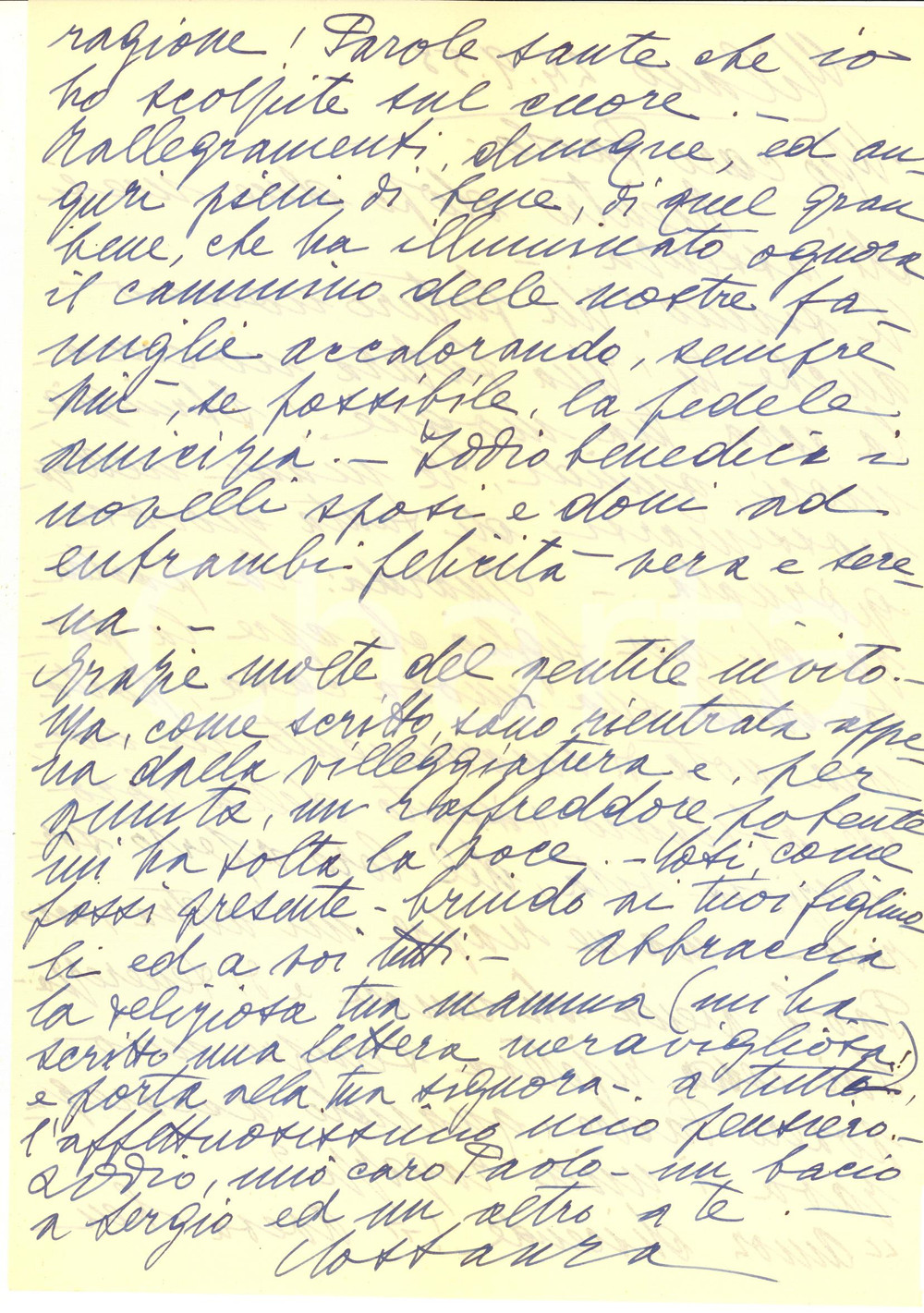 Autografo originale 1958 MILANO Lettera Costanza TANARA STOPPATO  Autografo 1