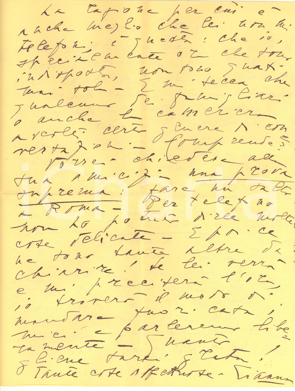 Autografo originale 1938 ROMA Soprano Gianna PEDERZINI in crisi con Roberto Farinacci AUTOGRAFO 1