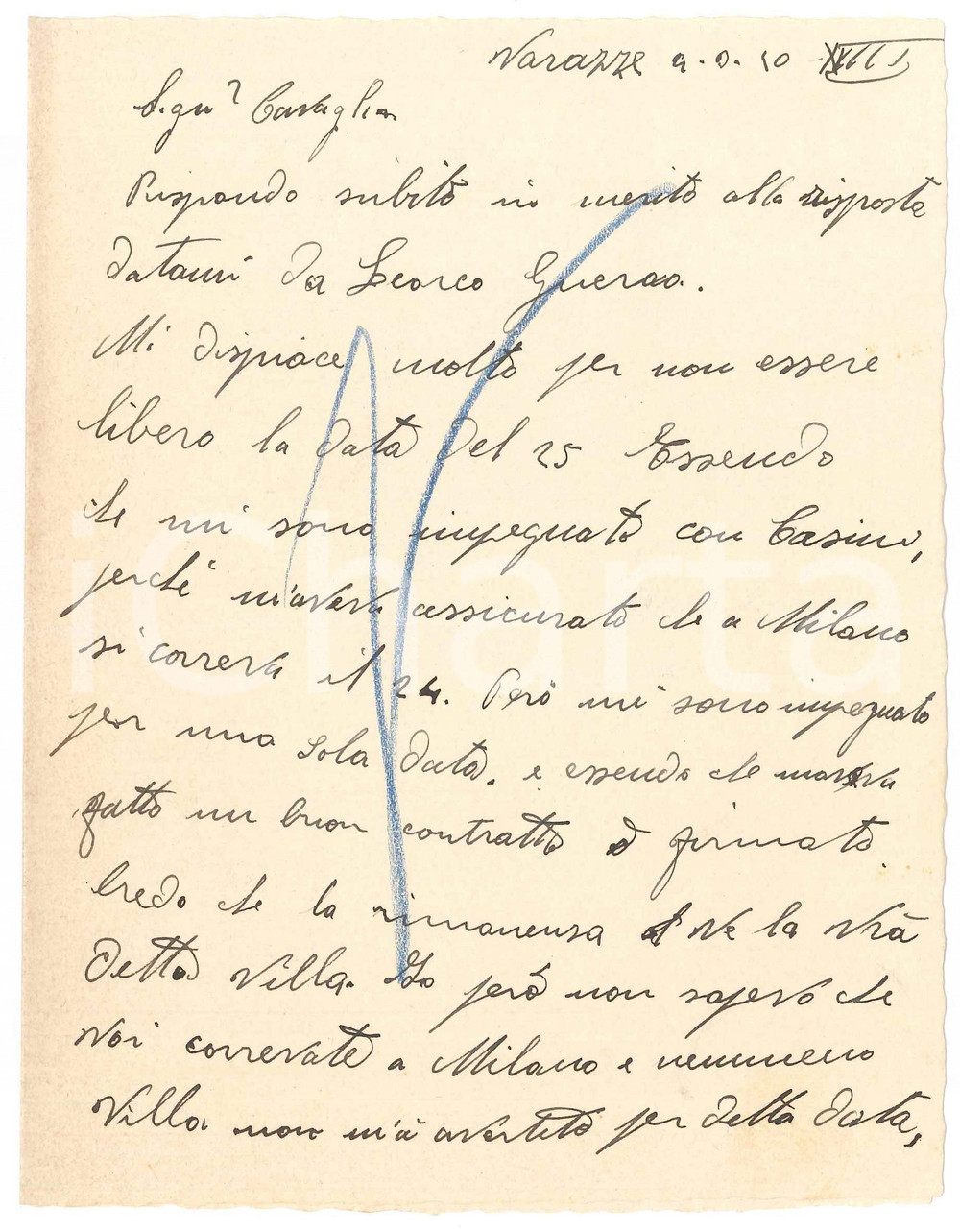 Autografo originale 1940 CICLISMO SORESINA Pierino FAVALLI impegnato in una gara  AUTOGRAFO 1