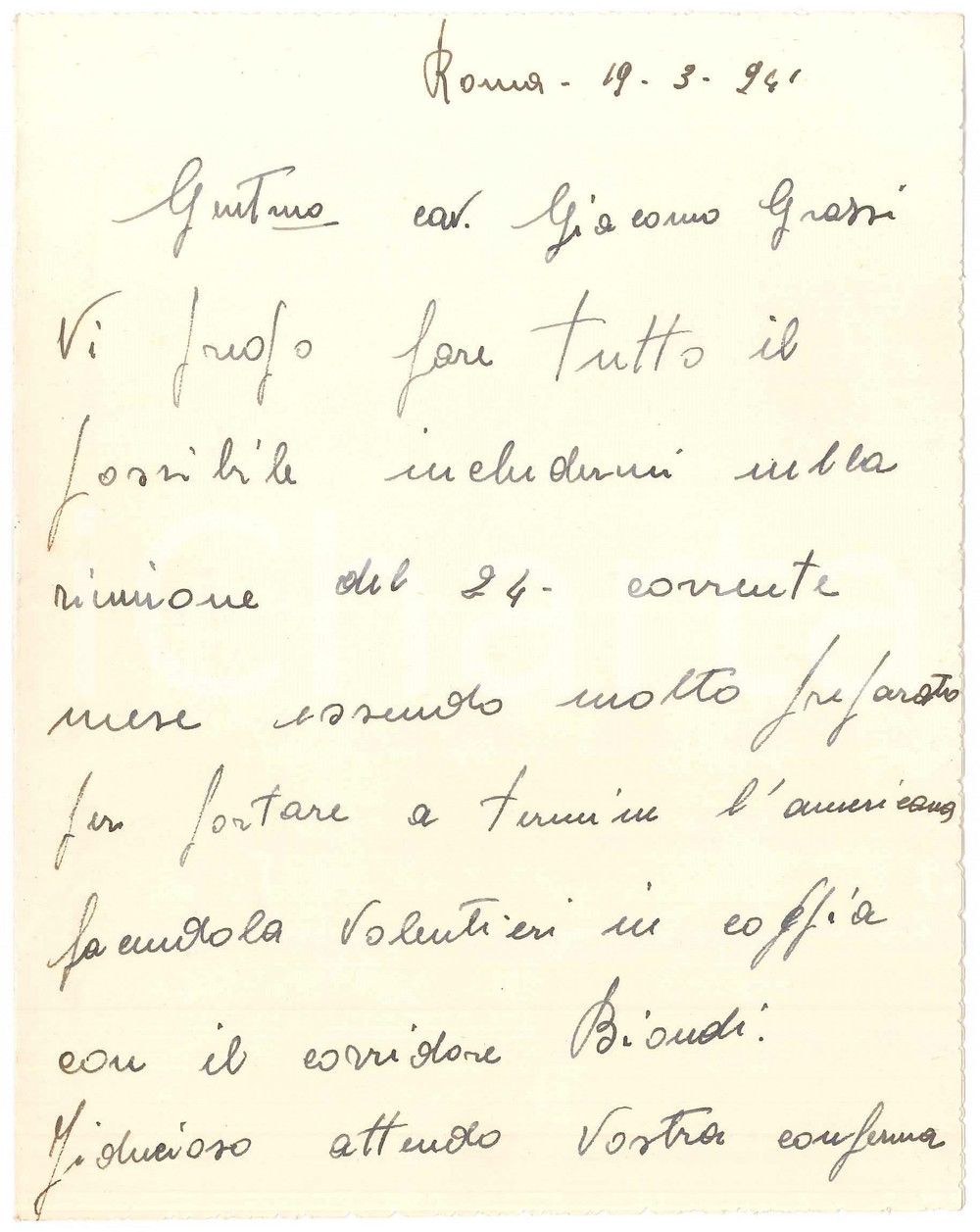 Autografo originale 1941 CICLISMO ROMA Alberto GHILARDI molto preparato per una gara  AUTOGRAFO 1