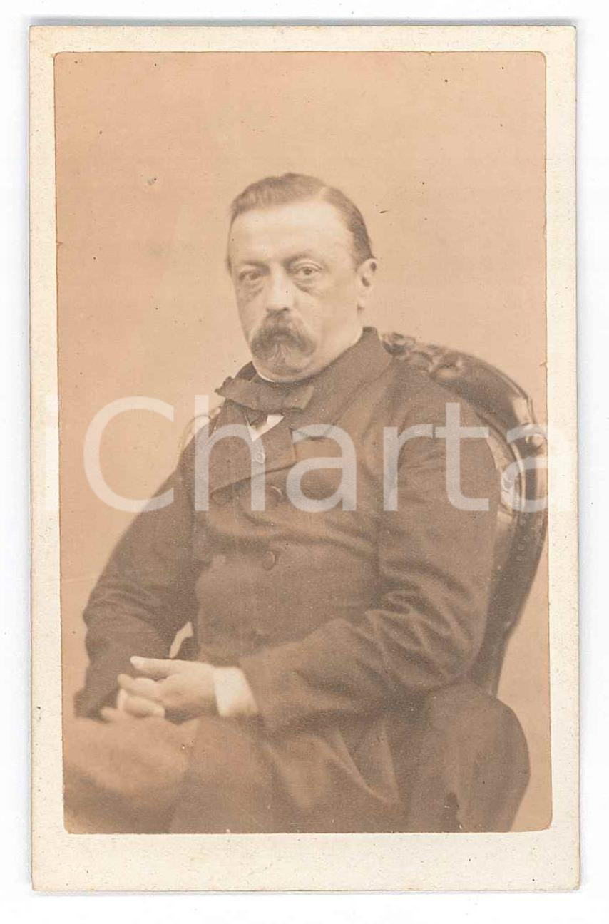 Fotografia d epoca originale 1870 ca TORINO Paolo CRODARA VISCONTI  Ministero della Guerra  Foto CDV 1