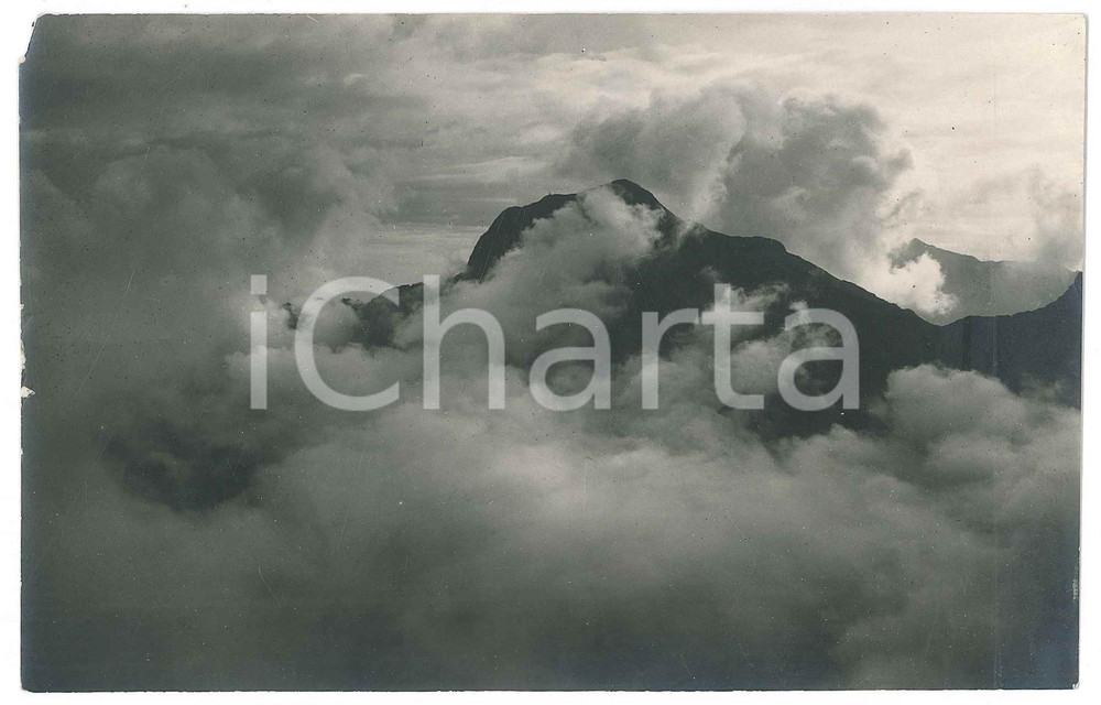 Fotografia d epoca originale 1930 ca ALPI BIELLESI  Vette tra le nubi  Foto ARTISTICA 15x10 cm 1 1