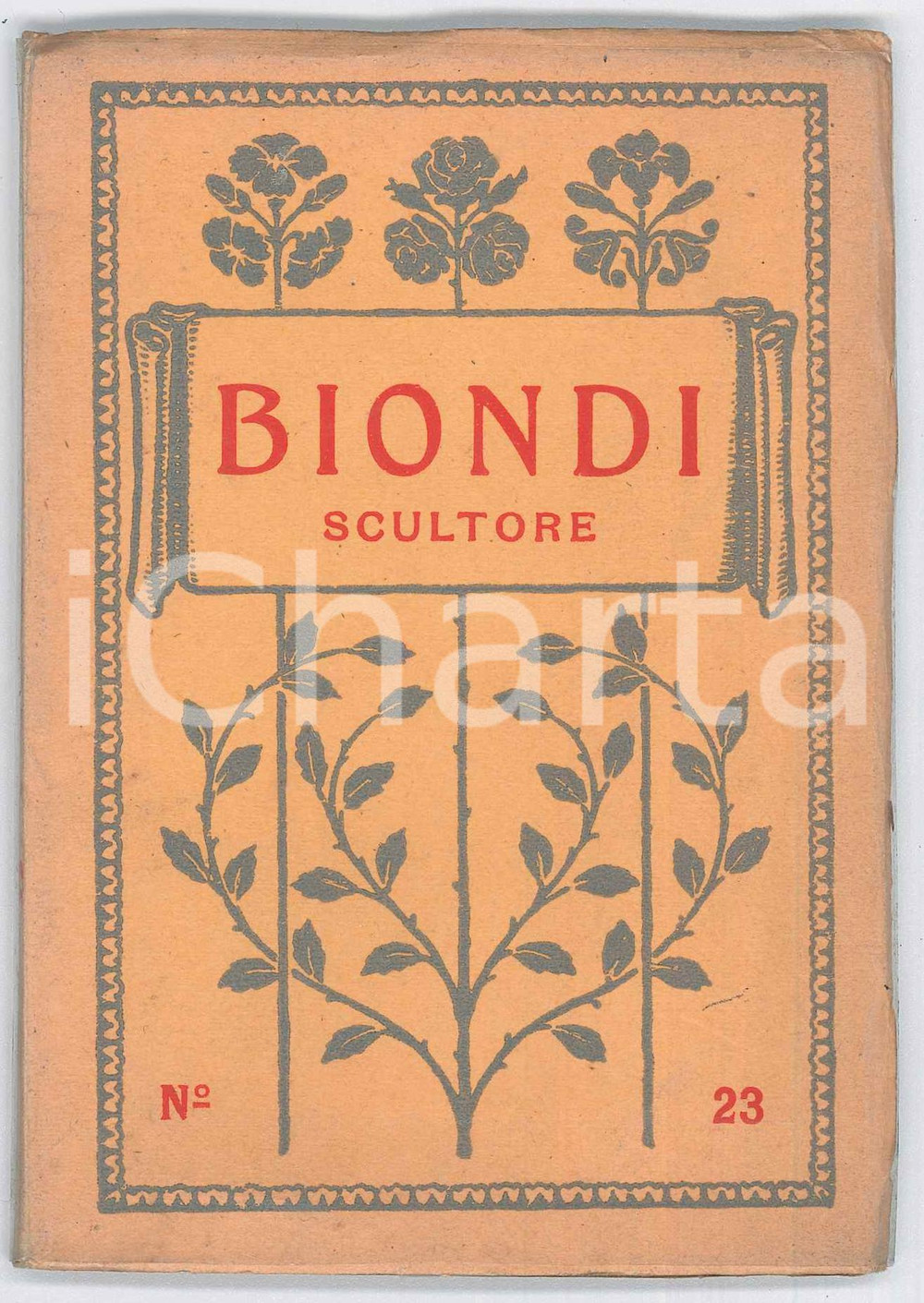 Libro, pubblicazione d epoca 1920 I MAESTRI DELL ARTE Francesco SAPORI  Errnesto BIONDI scultore 1
