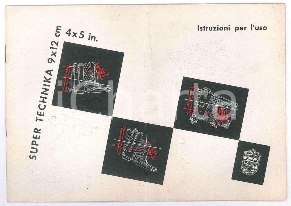 1961 FOTOGRAFIA - SIXTA MILANO - Macchina Super Technika *Istruzioni 15 pp. Libretto di istruzioni originale, illustrato b/n.PAGINE: 15 POOR/danneggiato piegatura centrale d'epoca; piegature angolari; tracce d'uso Formato: 21x15 cm originale e autentica 1