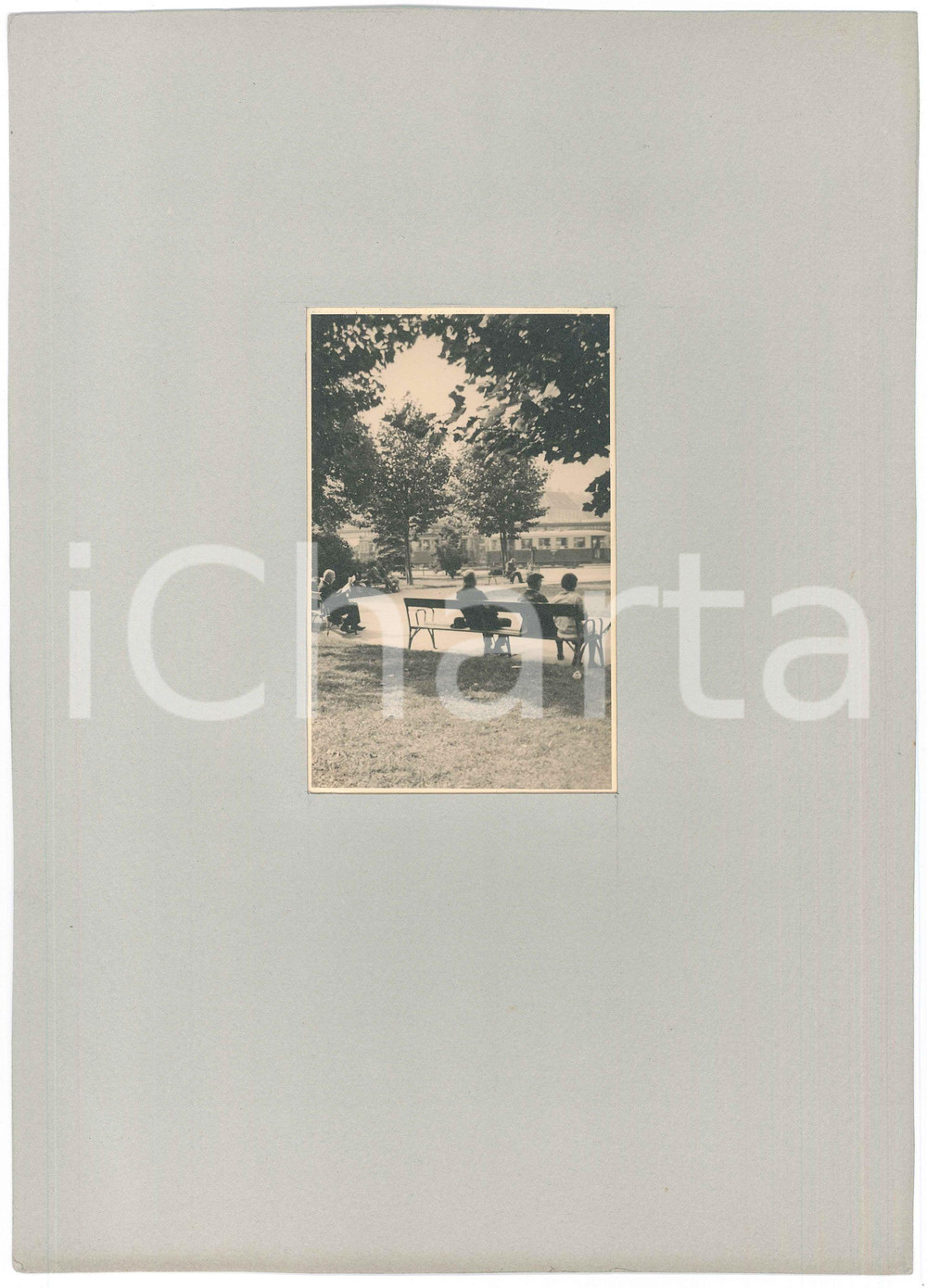 Fotografia d epoca originale 1936 VIENNA AUSTRIA Siesta  Foto ARTISTICA con passepartout 24x34 cm 1