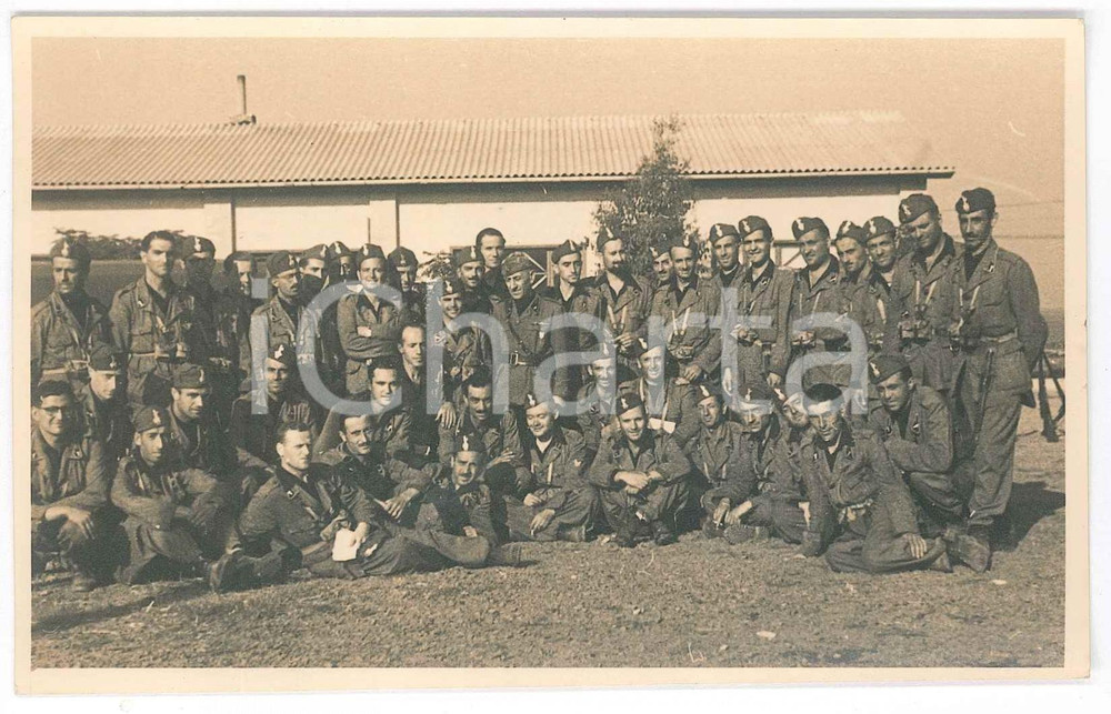 Fotografia d epoca originale 1940 ca Area di GORIZIA  MVSN  Gruppo di miliziani 1 Foto 14x9 cm 1