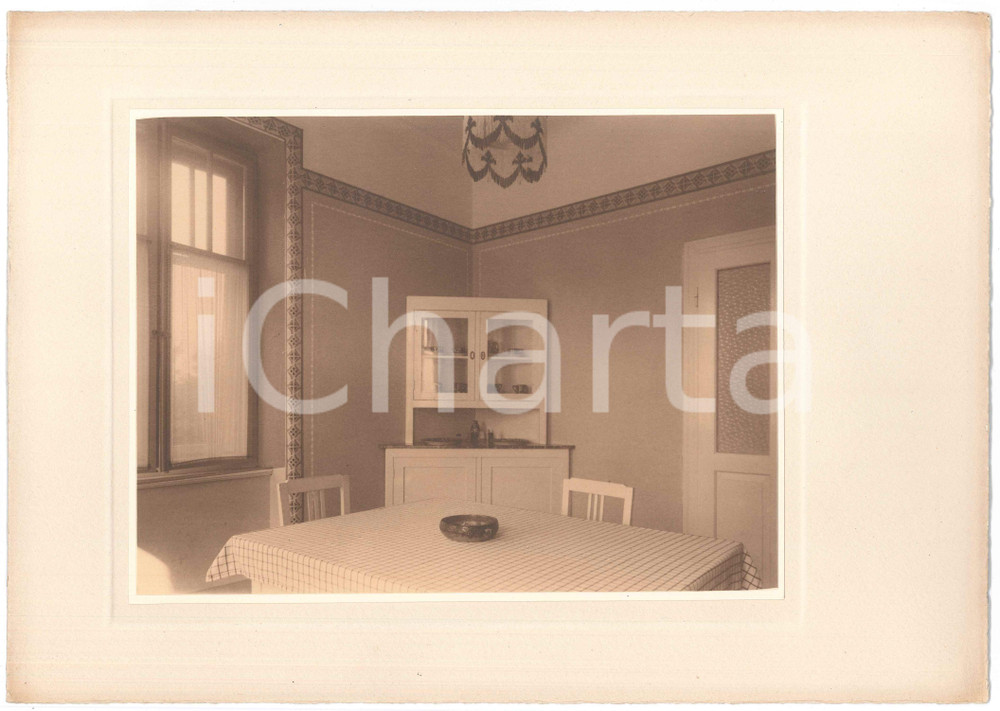 Fotografia d epoca originale 1930 ca TRIESTE ARCHITETTURA INTERNI  Soggiorno  Foto LUX ET UMBRA 1