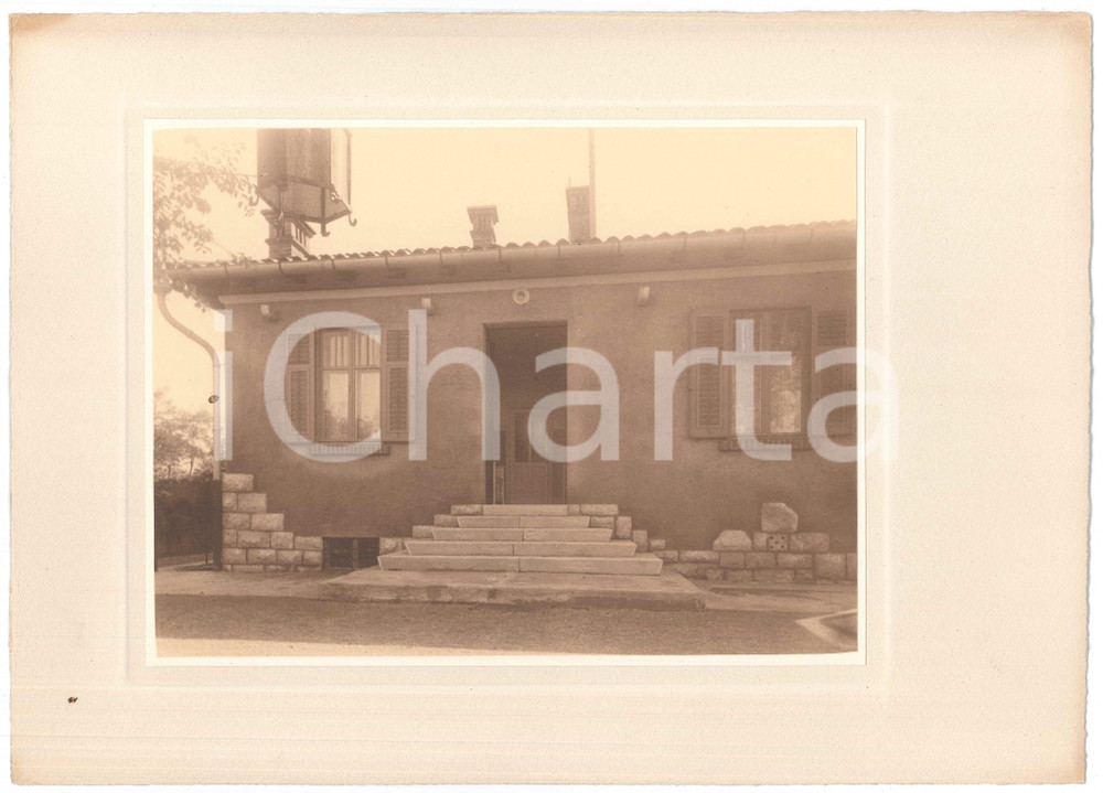 Fotografia d epoca originale 1930 ca TRIESTE ARCHITETTURA Villino borghese  Facciata  Foto LUX ET UMBRA 1 1