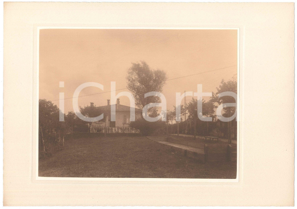 Fotografia d epoca originale 1930 ca TRIESTE ARCHITETTURA Villino borghese  Esterni  Foto LUX ET UMBRA 2 1