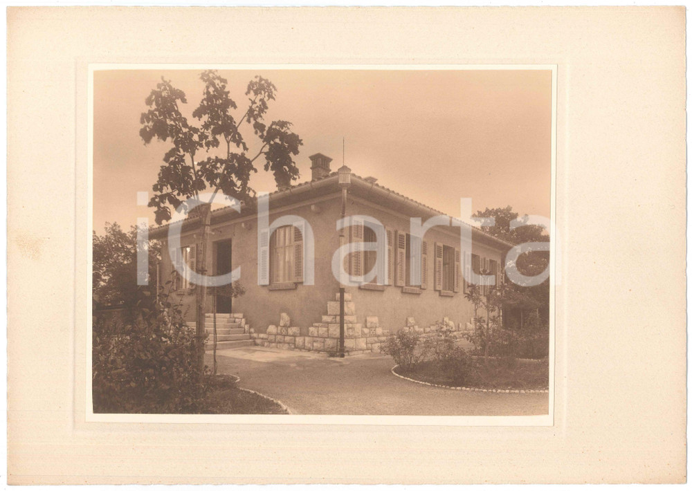 Fotografia d epoca originale 1930 ca TRIESTE ARCHITETTURA Villino borghese  Esterni  Foto LUX ET UMBRA 1 1