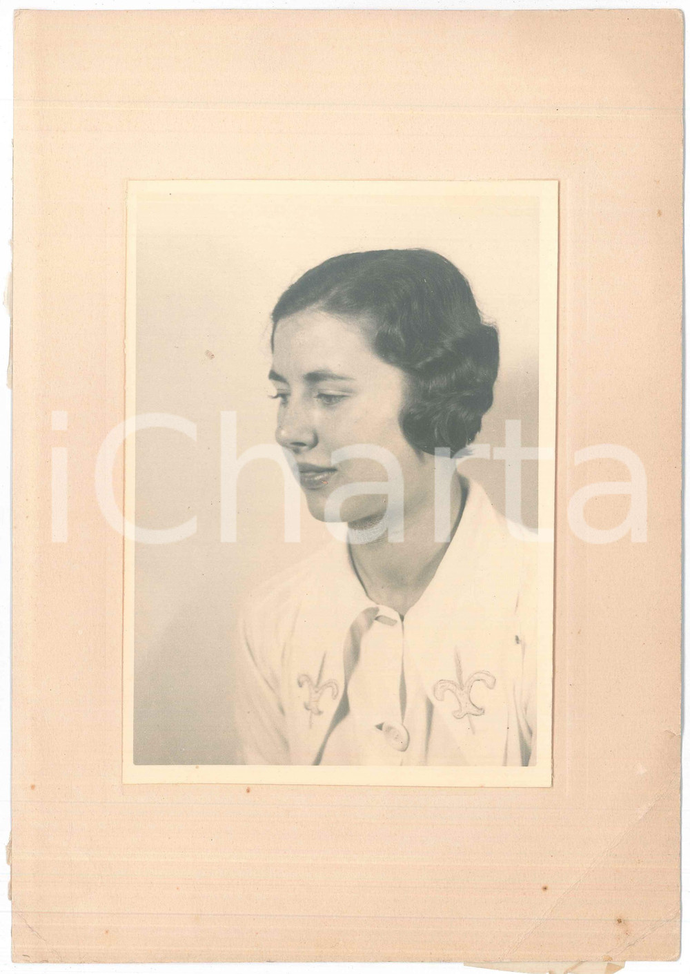 Fotografia d epoca originale 1938 SAO PAULO BRAZIL Zita RAZZINI emigrata italiana  Ritratto Foto PREUSS 1