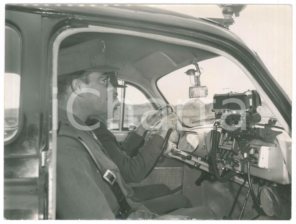 Fotografia d epoca originale 1960 ca SPAGNA  GUARDIA CIVIL  Pattuglia con fotocontrollo  Foto 24x18 cm 1