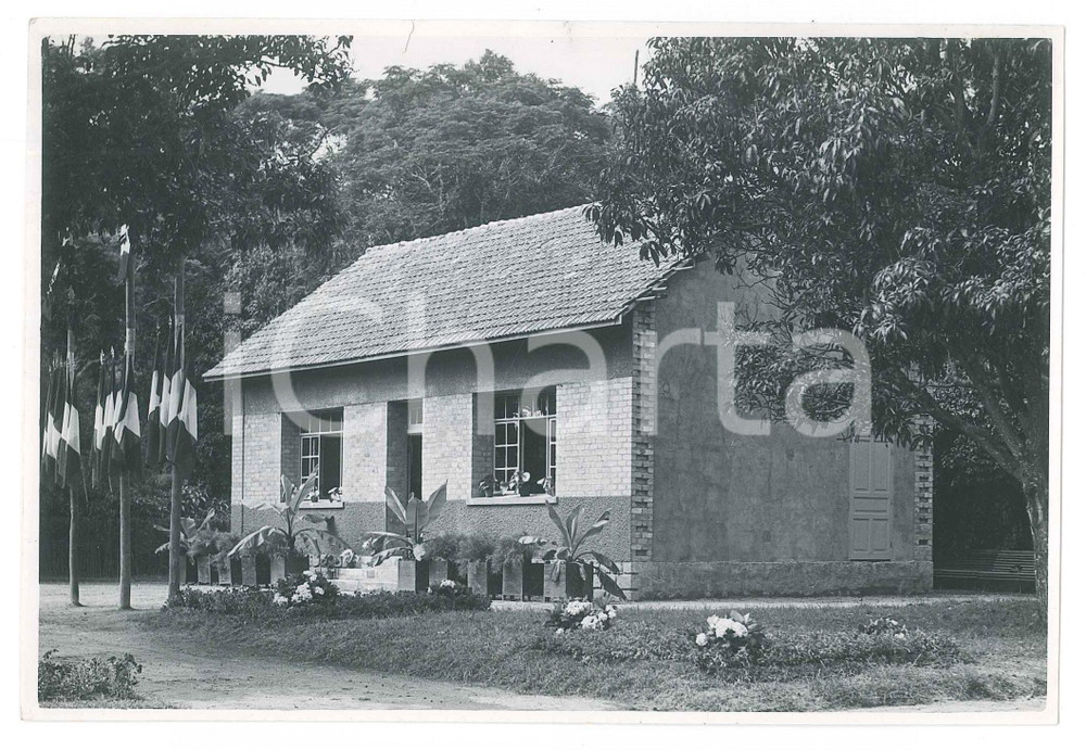 Fotografia d epoca originale 1935 ca MADAGASCAR Amministrazione coloniale  Edificio  Foto 18x13 cm 1