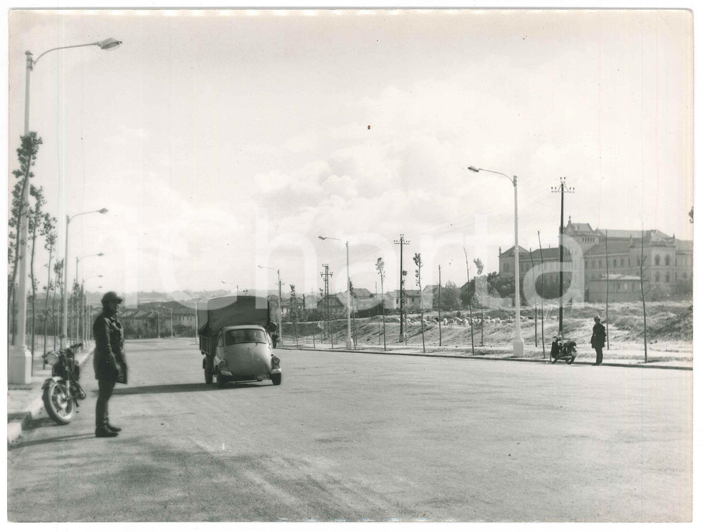 Fotografia d epoca originale 1960 ca ESPAÃ‘A  GUARDIA CIVIL  Pareja de motoristas  Foto 24x18 cm 1
