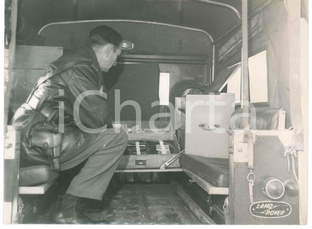 Fotografia d epoca originale 1960 ca ESPAÃ‘A  GUARDIA CIVIL  Coche de atestado 2 Foto 24x18 cm 1