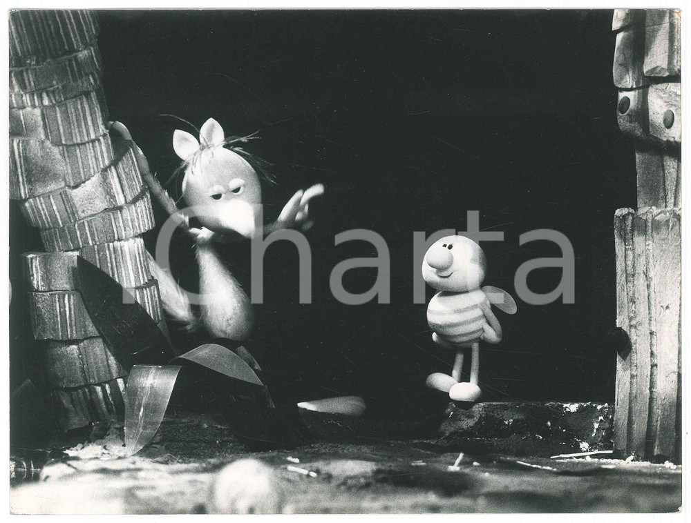 Fotografia d epoca originale 1970 RAI  L ORSO GONGO di Gici GANZINI GRANATA Giorgio FERRARI Foto 24x18 5 1
