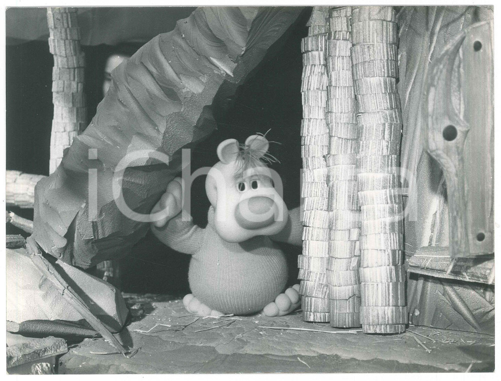 Fotografia d epoca originale 1970 RAI  L ORSO GONGO di Gici GANZINI GRANATA Giorgio FERRARI Foto 18x24 15 1