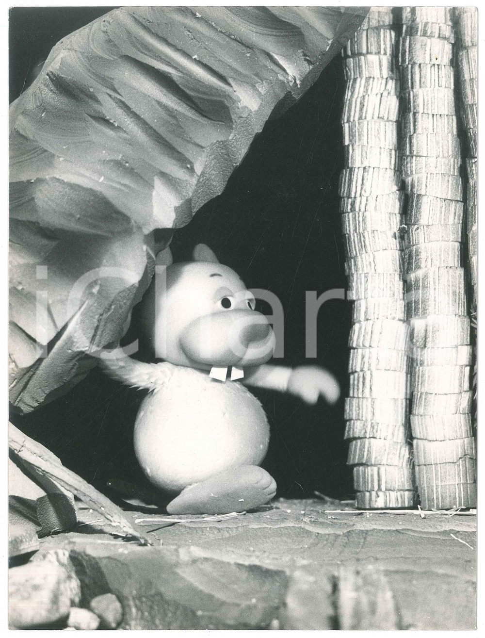 Fotografia d epoca originale 1970 RAI  L ORSO GONGO di Gici GANZINI GRANATA Giorgio FERRARI Foto 18x24 11 1