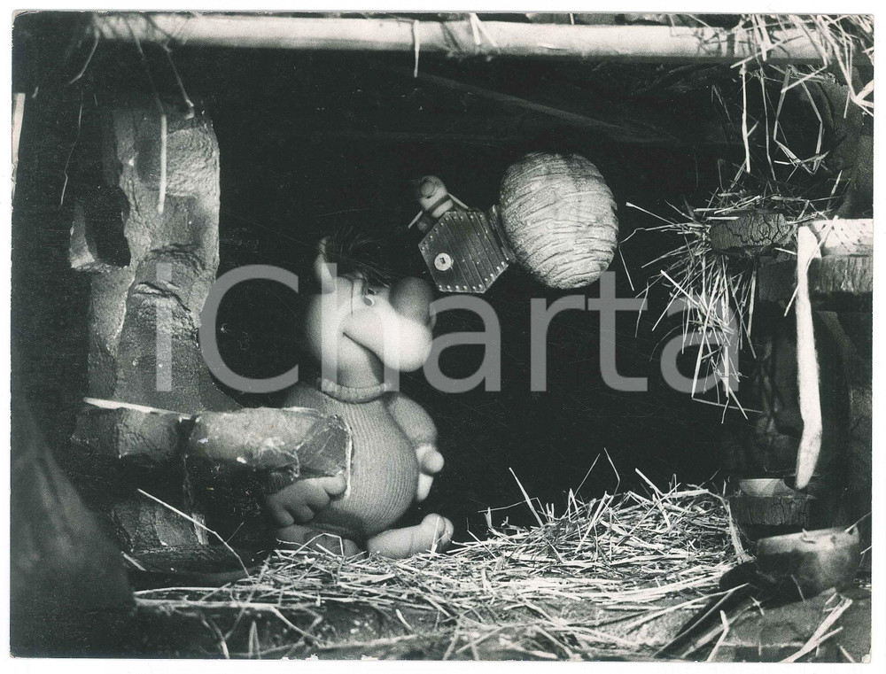 Fotografia d epoca originale 1970 RAI  L ORSO GONGO di Gici GANZINI GRANATA Giorgio FERRARI Foto 24x18 9 1