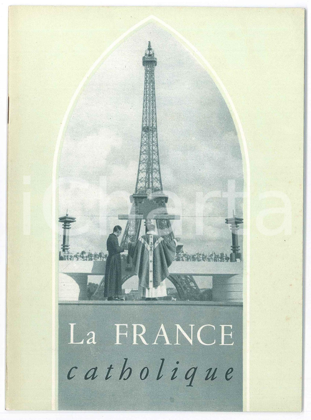 Materiale pubblicitario d’epoca 1955 ThÃ©o BRUGIERE La France catholique  Guida turistica 26 pp. 1
