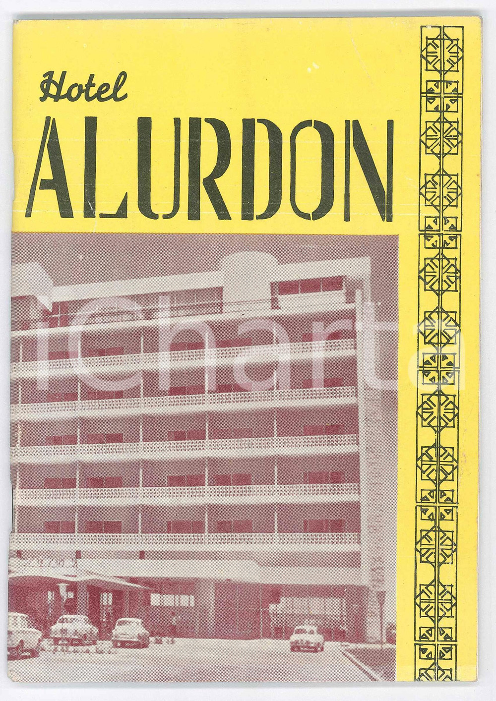 Materiale pubblicitario d’epoca 1950 ca AMMAN Hotel AL URDON Jordan Hotels & Tourism  Libretto pubblicitario 1