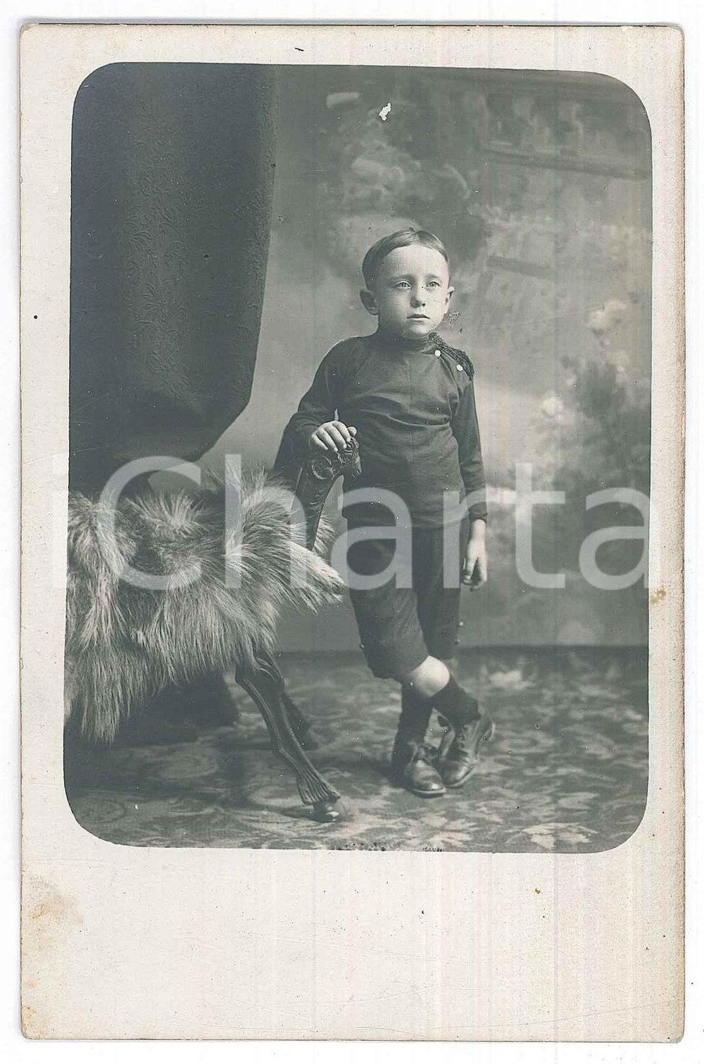 Cartolina originale da collezione 1920 ca CHILDREN Portrait of a boy  Postcard FP NV 1 1