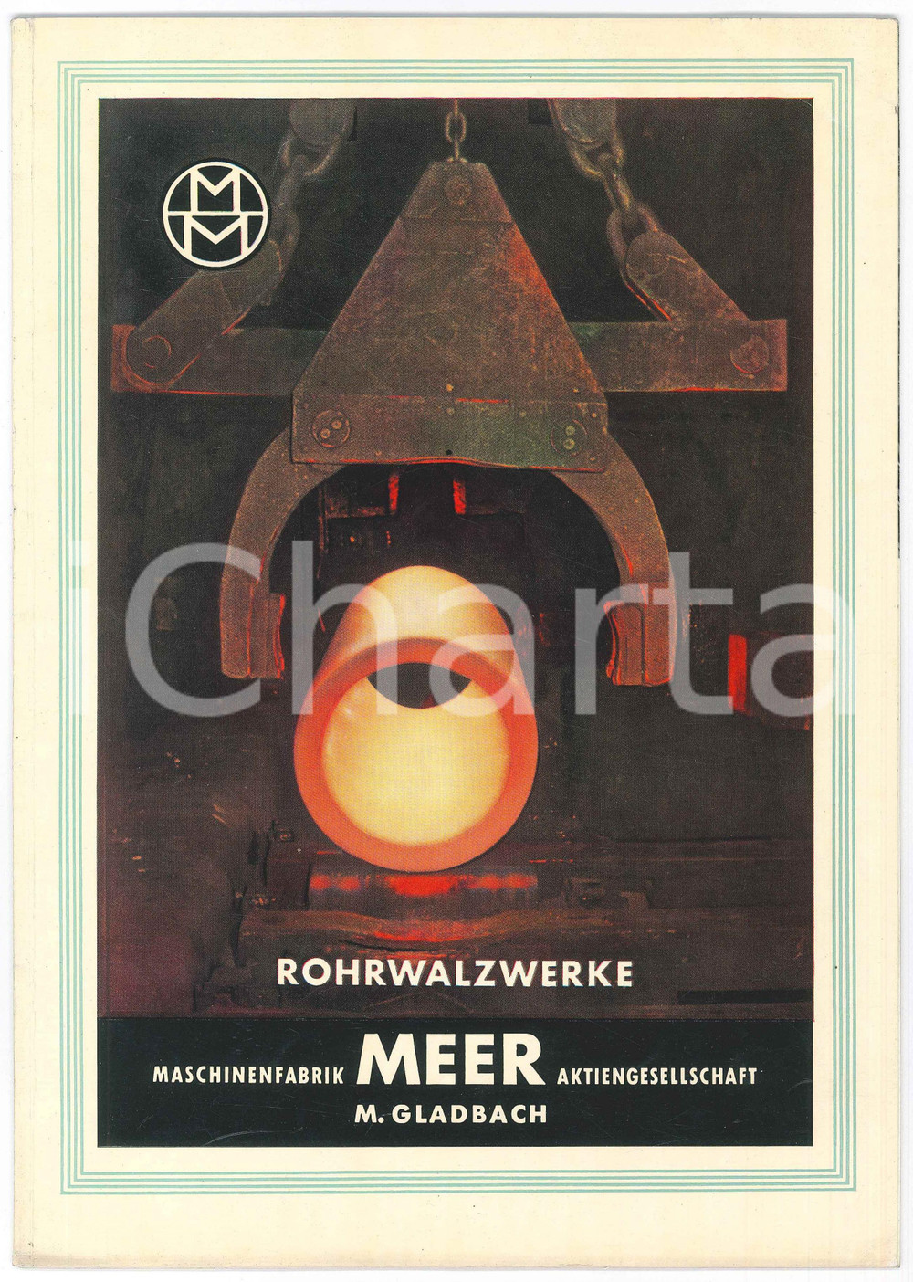 Materiale pubblicitario d’epoca 1953 GERMANY Maschinenfabrik MEER  Rohrwalzwerke Illustrated catalogue 1