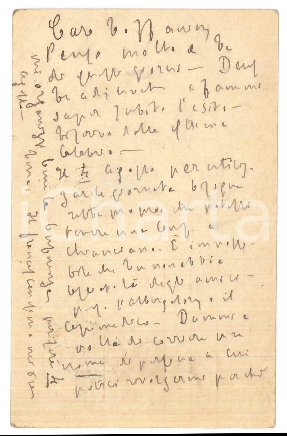 Autografo originale 1926 CATANZARO Padre Giovanni SEMERIA su prossime conferenze AUTOGRAFO 1