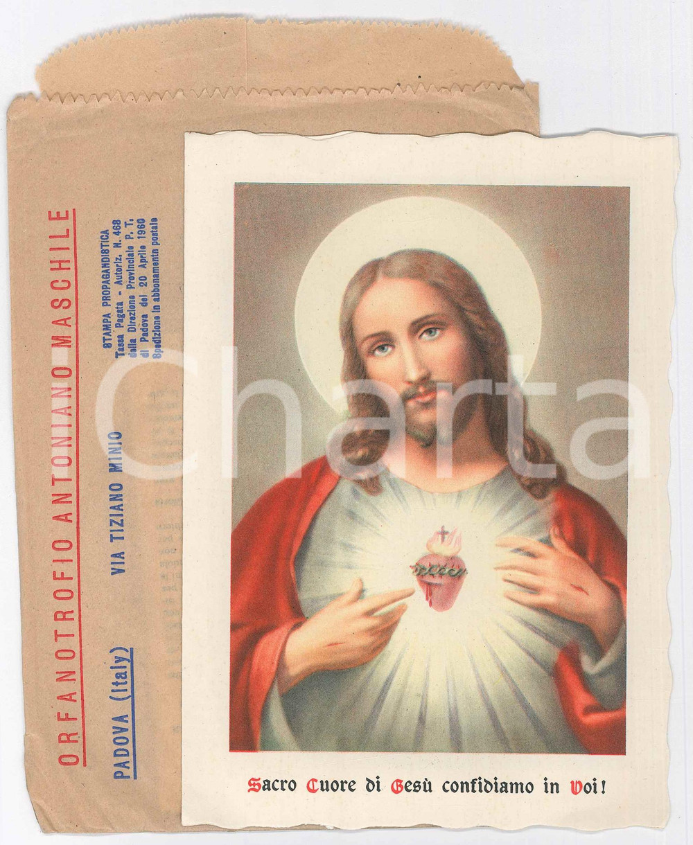 Fotografia d epoca originale 1965 ca PADOVA Orfanotrofio antoniano maschile  Sacro Cuore  Pieghevole 1 1