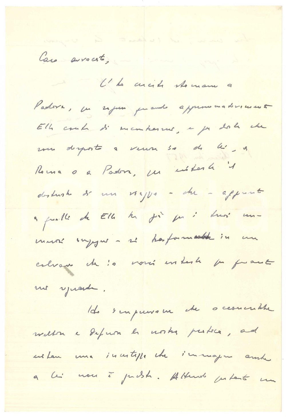 Autografo originale 1951 TORINO Giulio EINAUDI a Roma o a Padova per una pratica  Autografo 1