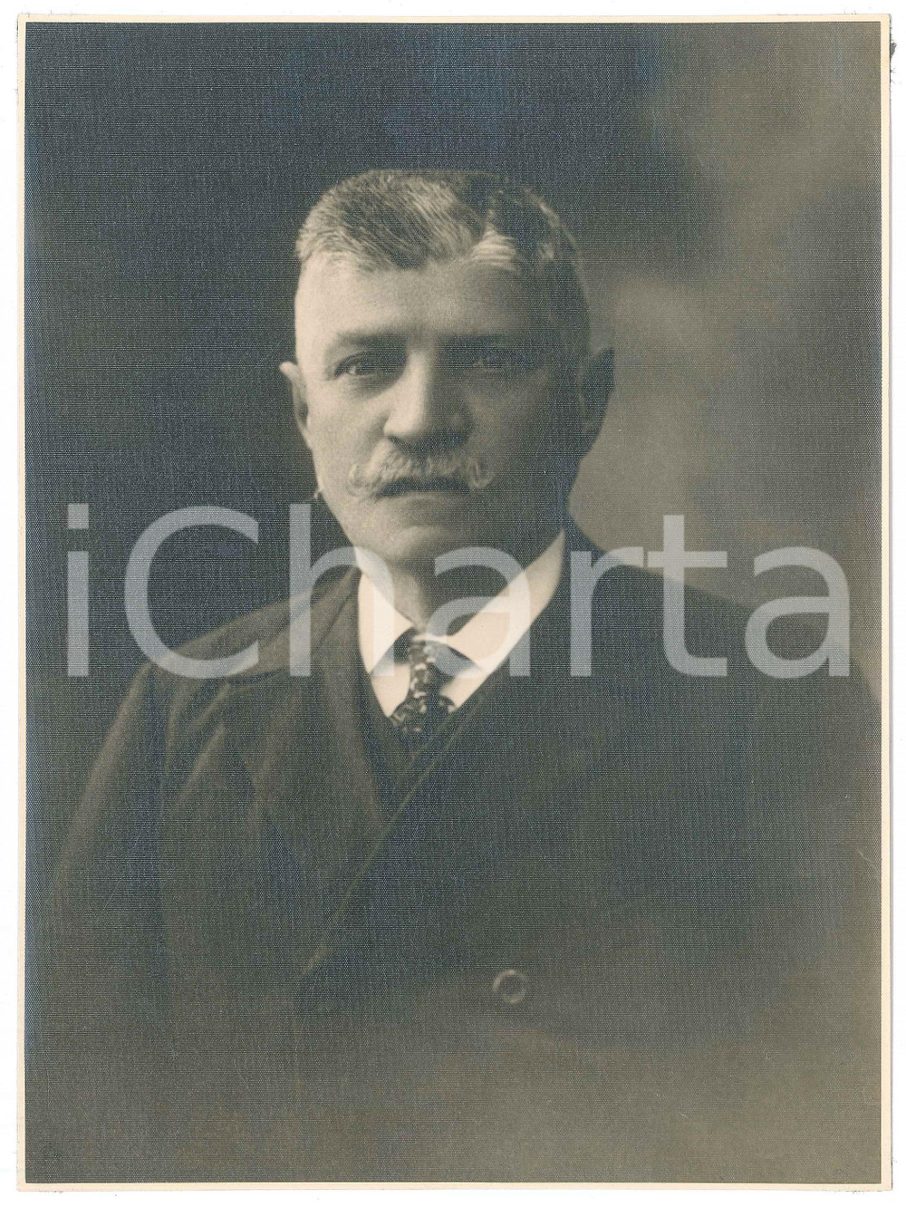 Fotografia d epoca originale 1930 ca LEGNANO MI Gaspare FERRARIO panettiere  Ritratto Foto 17x23 cm 1