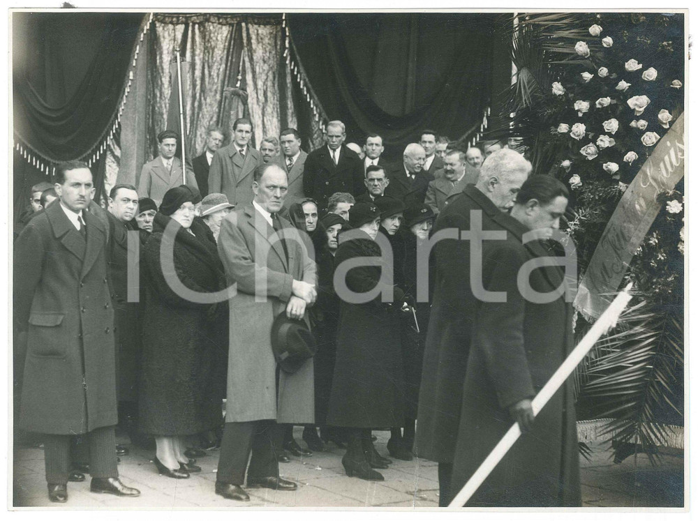 Fotografia d epoca originale 1930 ca LEGNANO MI Funerali Gaspare FERRARIO panettiere 3 Foto 23x17 cm 1