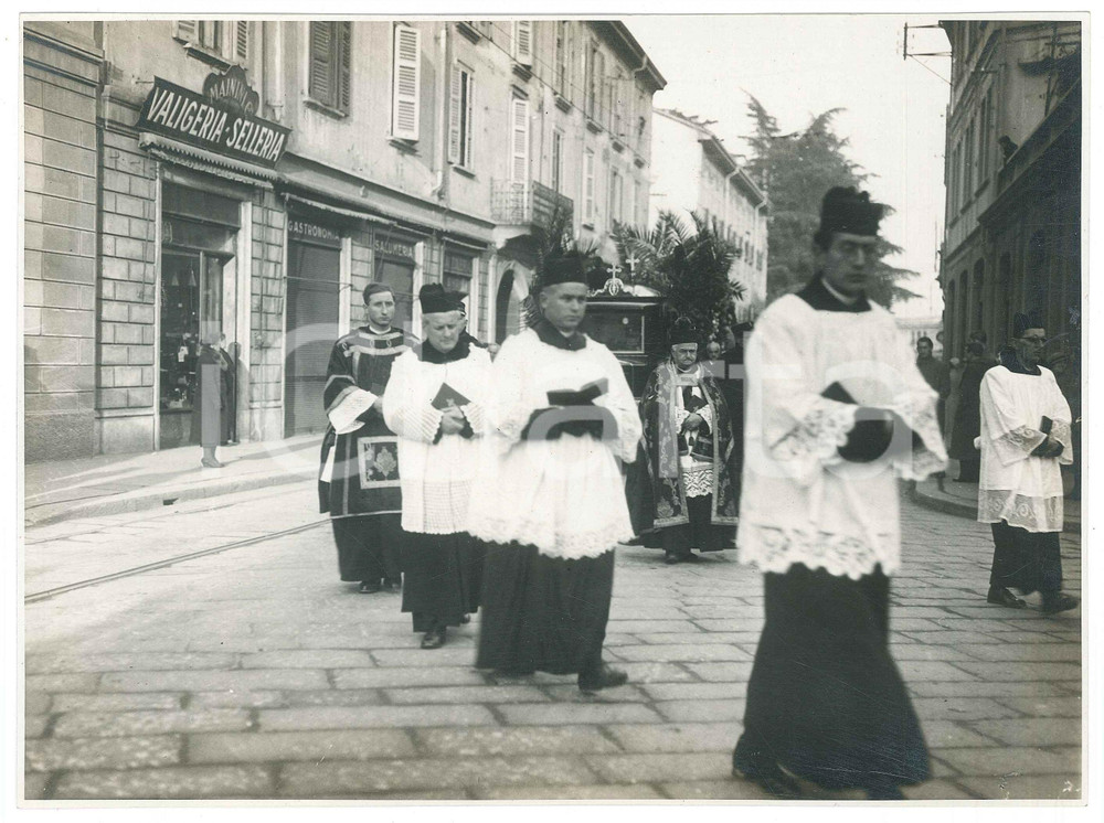 Fotografia d epoca originale 1930 ca LEGNANO MI Funerali Gaspare FERRARIO panettiere 5 Foto 23x17 cm 1
