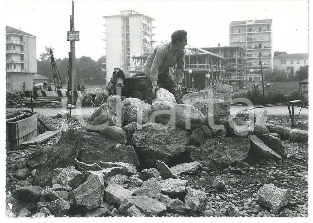 1967 ALPIGNANO (TO) Cantiere - Lavori stradali (8) *Foto ANIMATA 18x13 cm