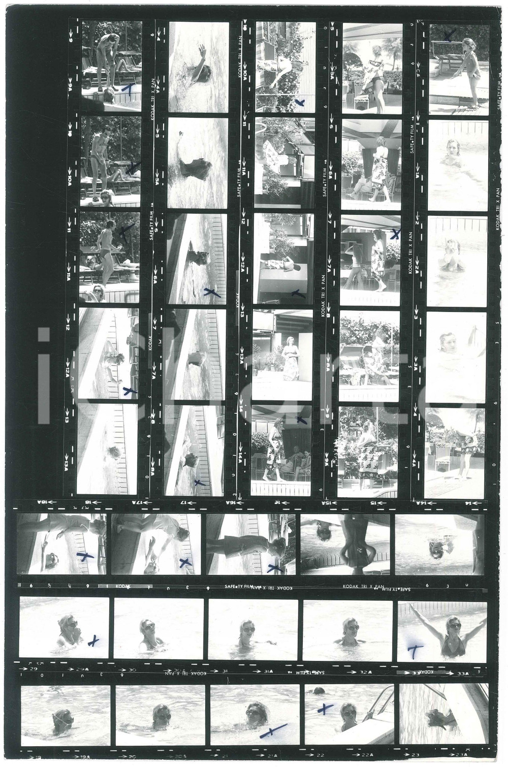 Fotografia d epoca originale 1970 ca COSTUME ITALIA Iva ZANICCHI Michela e Antonio ANSOLDI Foto 40 provini 1