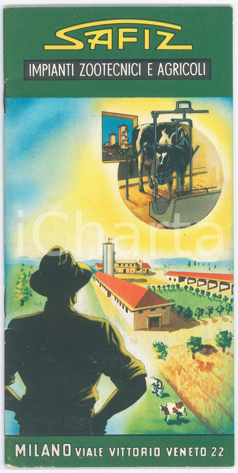 Materiale pubblicitario d’epoca 1950 MILANO  SAFIZ impianti zootecnici e agricoli  Catalogo ILLUSTRATO 30 pp. 1