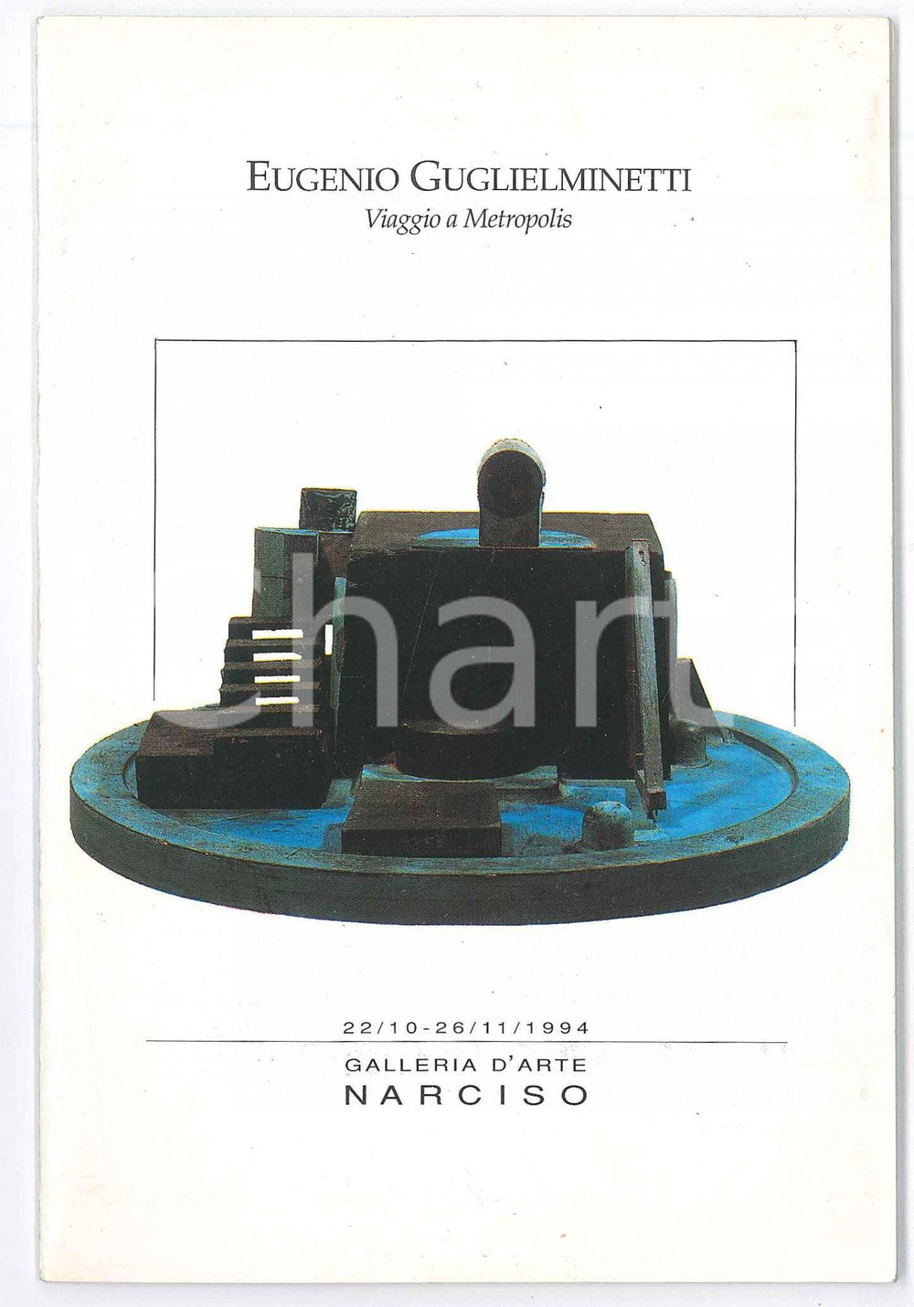 Libro, pubblicazione d epoca 1994 TORINO Galleria d arte NARCISO  Mostra Eugenio GUGLIELMINETTI Catalogo 1