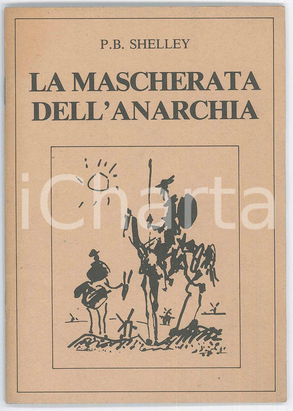 Libro, pubblicazione d epoca 1980 ca Percy Bysshe SHELLEY Mask of anarchy  Mascherata dell anarchia 1