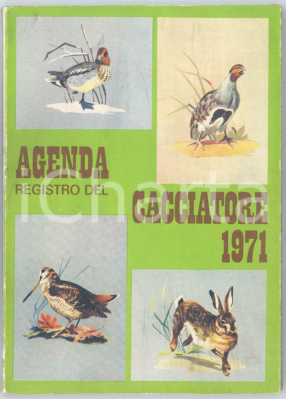 Libro, pubblicazione d epoca 1971 Agenda registro del cacciatore  Editoriale Olimpia FIRENZE 1