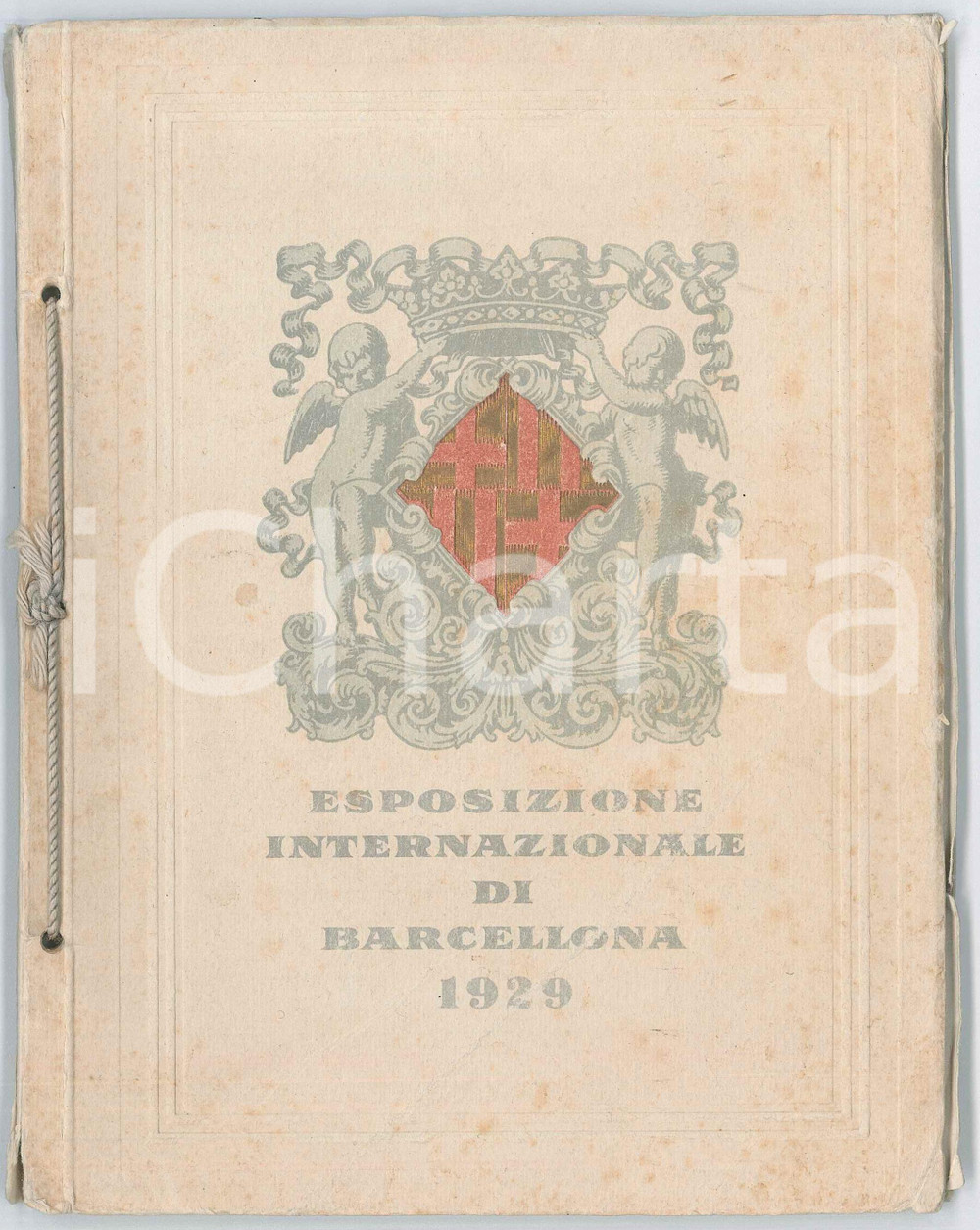 Libro, pubblicazione d epoca 1929 BARCELLONA ESPOSIZIONE INTERNAZIONALE Significazione e finalitÃ   Libretto 1